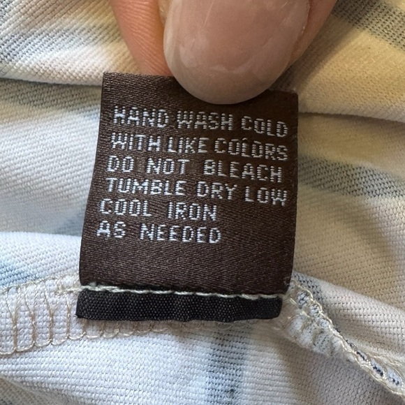 J. McLaughlin Beige and Black Geometric and Striped Tunic - Picture 9 of 9